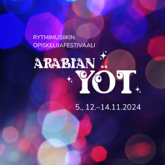 Arabian Yöt - pop/jazz music student festival 5.11.2024 Metropolia Big Band – Henry Mancini 100 vuotta (1700-AY24-1)